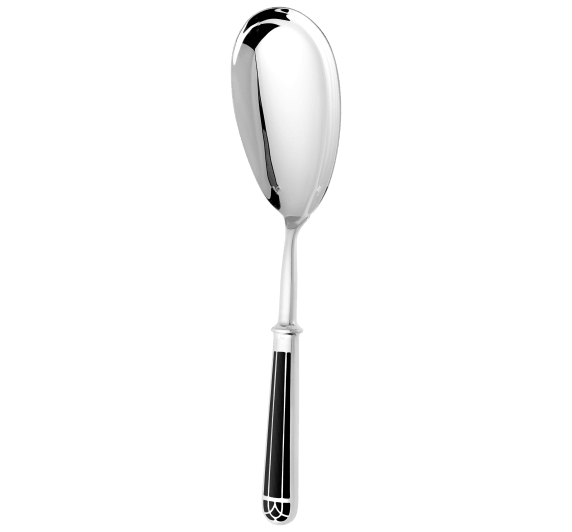 Silver-Plated Rice and Potato Spoon - Black | Talisman